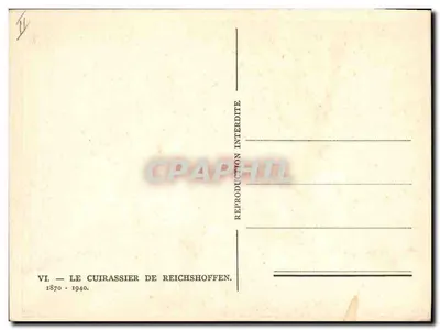 O Cuirassier de Reichshoffen — 1870-1940 — Verso
