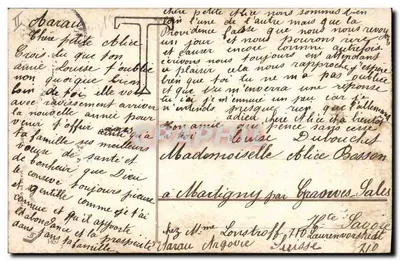 Petite fille devant une horloge — scène de vœux pour l'année nouvelle — éditeur : 'Weiss' (imprimé en haut à droite) — Rückseite