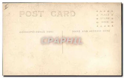 Homem em traje — Ano Novo — cartão postal decorado com um relógio e uma estrela — Verso