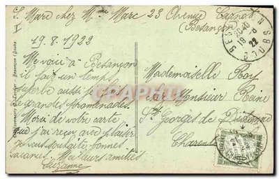 Zegar św. Jana — Besançon — Wydawnictwo F. Goudey — Rewers