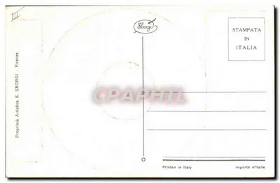 Cartolina di auguri per l'anno nuovo — calendario dei giorni della settimana — editore Sborgi, Firenze — Verso