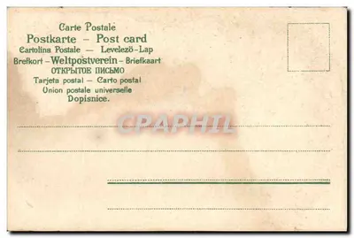 Lembrança de amizade — duas pombas entre violetas — editor não visível — Verso