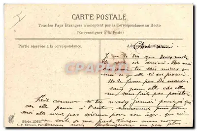 Rose — souvenir — K. F. Éditeurs, Paris, Série 1065 — Rewers