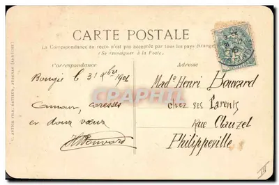 Dos niños — Año — G. Artice Fils, Aubenas (Ardèche) — Reverso