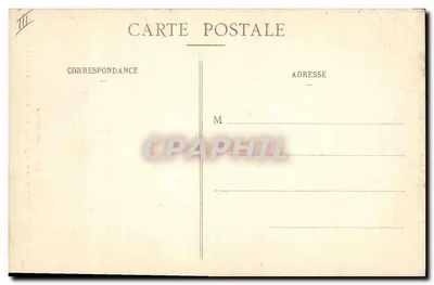 Dom Pérignon descubriendo la espuma — fragmento de un cuadro de Armand Guéry — lib. ed. Beaucquemart — Reverso