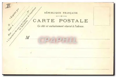 Cena de pátio com servo — editor J. Le Néday Stettienne, número de série não visível — Verso