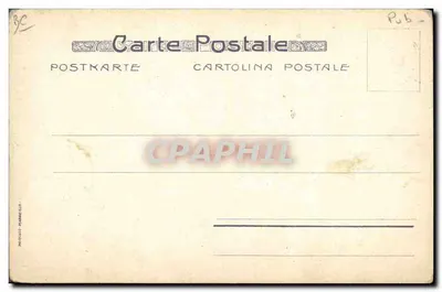 Nourrisson transporté par des lutins — Éditeur : Carte Postale (verso) — N° de série : Pub. - — Verso