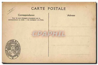 Yates de Corrida a Vela — Ligue Maritime et Coloniale Française — L. Hoffner — Verso