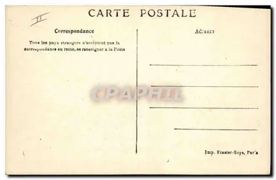 A Marinha Francesa — 6. Paquebote postal — Ligue Marítima Francesa — Verso
