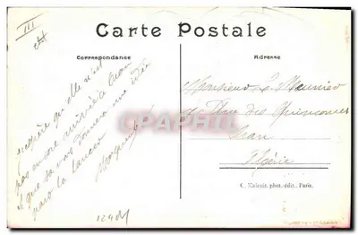 Mode im Jahr 1909 — Illustration eines Rosenhuts — C. M. — Rückseite