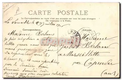 La Nouvelle — A Torre — Coleção Mournet — Verso