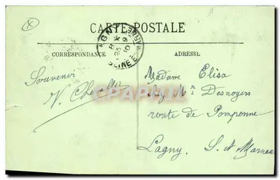Dieppe — Efeito de Ondas — LL. — n°273 — Verso