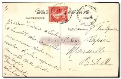 Saint-Georges-de-Didonne — Molo Lapinów w zachodzie — Cliché Braun zarejestrowane, nr 2278 — Rewers