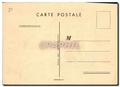 Ślub w autobusie model 1945 — karikatura — Jean de Preissas, Vannes 1945 — Rewers