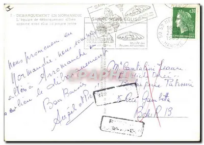 Landung in der Normandie — Alliierte Landungsmannschaft — Verlag: 6S — Rückseite