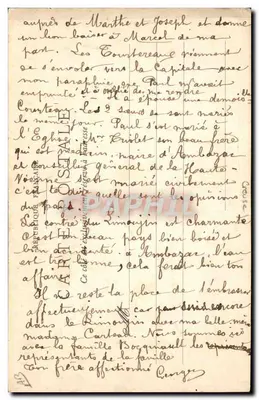 Stara wieśniaczka z Creuse — Ambazac blisko Limoges — A. de Nussac, Wydawca, Chéret — Rewers