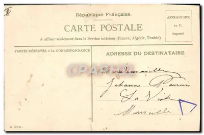 Poisson d'avril — carta postal humorística — editor S.402 — Verso
