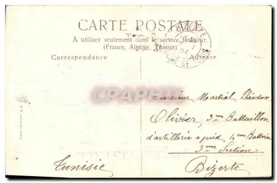 Marselha - Saint-Martial - 1904 — Boa Festa. Editor: K. F. Paris — Verso