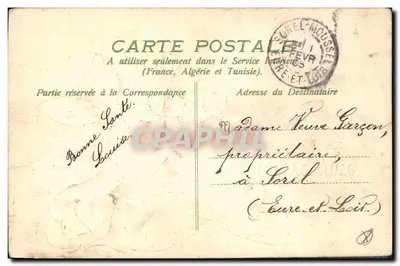 Flores — Aniversário — Sorel-Mousse (França) — Verso