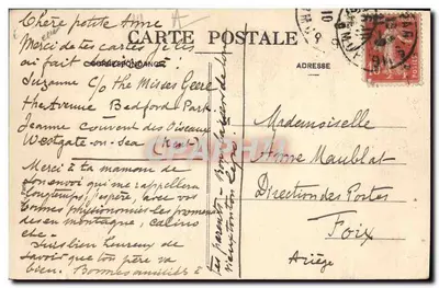 Fünf junge Frauen in Ballkleidern — Rue de la Paix — June Sheey — Rückseite