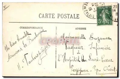 Boulogne-sur-Mer — Powrót łodzi rybackich — LL. n°348 — Rewers