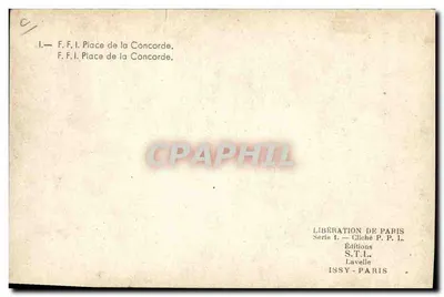 Hành trình của Lực lượng Đỏ — Quảng trường Concorde — Nhà xuất bản S.T.L. ISSY-PARIS — Mặt sau