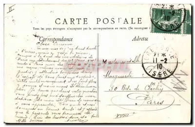 Grenoble — Most wiszący nad Dracem i Mont Rachais — Éditeur Modernes, n° 133 — Rewers