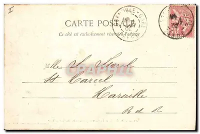 Grenoble — Most wiszaki i Ste-Marie-d'en-Haut — Papeterie L. Pons, Grenoble, Cliché J. G. — Rewers
