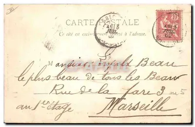 Pont sur le Verdon — Gréoult les Bains (Basses-Alpes) — A. Bougault, édit. Toulon-s-Mer — Verso