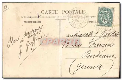 Mulher carregando um cesto de visco — A. de Nussac, editor, Girdret — n° 315 — Verso