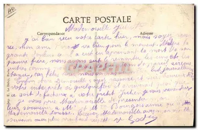 Vendanges em Champagne — O Uva antes da Pesagem — Editor E. Le Dey — Verso