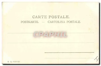 Mulher com carneiros — cena pastoral com sinos voadores — M. M. VIENNE — Verso