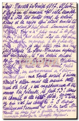 Mulher soldado — França — editor Fantaisies Trichromes, n°23 — Verso