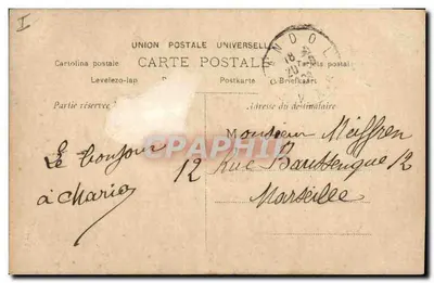 Kwiaty w bukietach — widok z studia — wydawca CB, nr 710 — Rewers