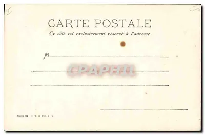 Kwitki margotki — rysunek ołówkiem — C.T. & Cie, seria 94 — Rewers