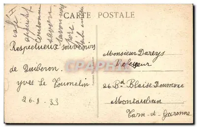Quiberon — Molo — Wydawca Laurent Néret, nr 645 — Rewers