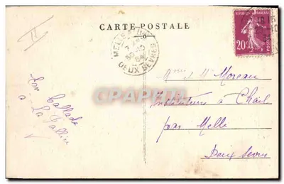 La Rochelle-Pallice — Przystań w Dniu Burzy — L.C. nr 1124 — Rewers