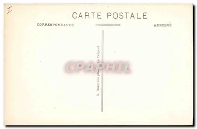 Le Tréport — Molo w czasie niskiej morskiej — G. B. — Rewers