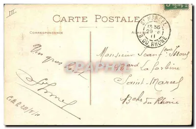 CETTE — Barcos de pesca e Farol de Saint-Louis — Edição A. — Verso