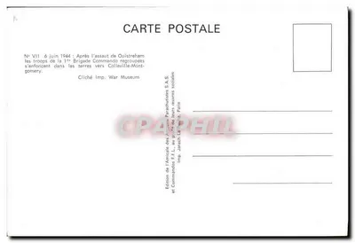 Assalto de Ouistreham — 6 junho 1944 — Edição da Amicale dos Antigos Paracaidistas e Comandos F.L. — Verso