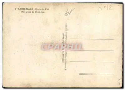 Destruições em Saint-Malo — rua destruída — Kunzi, n°12 — Verso