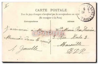 Alrededor de SAINT-PONS — El Puente de TARASSAC — E. Jolivet, Saint-Pons — Reverso