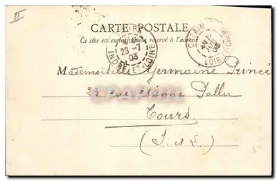 Ponte sobre a Loire — Onzain — B. F. Paris, n° 104 — Verso
