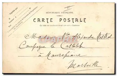 Fiolety — kartka pocztowa z życzeniami na rok 1914 — wydawca nie widoczny — Rewers