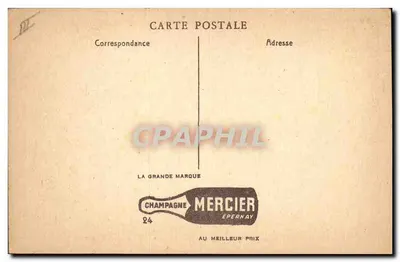 Champagne Mercier, Épernay — Lavaggio delle bottiglie — Editore Mercier, n°24 — Verso