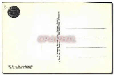 Bramer Freerien — A colheita da Casa em Bouzy — Moët & Chandon — Verso