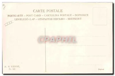 Caça a cavalo — dois cavaleiros em traje vermelho — M. M. Vienne, n° 337 — Verso
