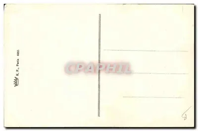 Mulher em traje exótico com cachorro — ilustração de Thomas Dreeg — K. F., Paris 4485 — Verso