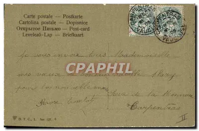 Ciclames — Boa & Feliz Ano — D.T.C., Série 127. 6 — Verso