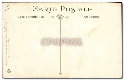 Bilhete postal antigo Fantaisie Fleurs — Verso